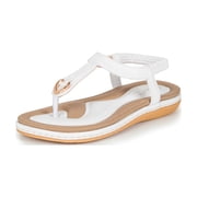 Haute Edition Womens Classic Bohemian Comfort Sandals