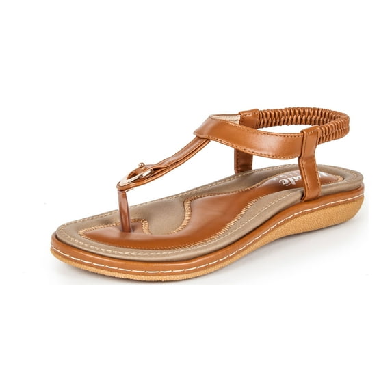 Haute Edition Women's Classic Bohemian Comfort Sandals