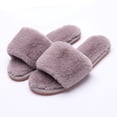 thumbnail image 1 of Haute Edition Women's Faux Fur Slide On House Slippers, 1 of 2