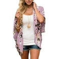 thumbnail image 1 of Haute Edition Women's Lightweight Summer Kimono Cardigan Cover Up in Leopard and Floral, 1 of 2