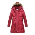 thumbnail image 1 of Haute Edition Women's Mid-Length Puffer Parka Coat with Faux Fur-lined Hood, 1 of 5