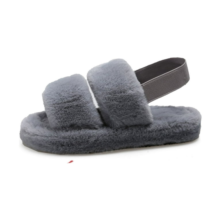 Slippers with sales strap on back