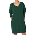 thumbnail image 1 of Haute Edition Women's Oversized Pullover Sweatshirt Dress, 1 of 3