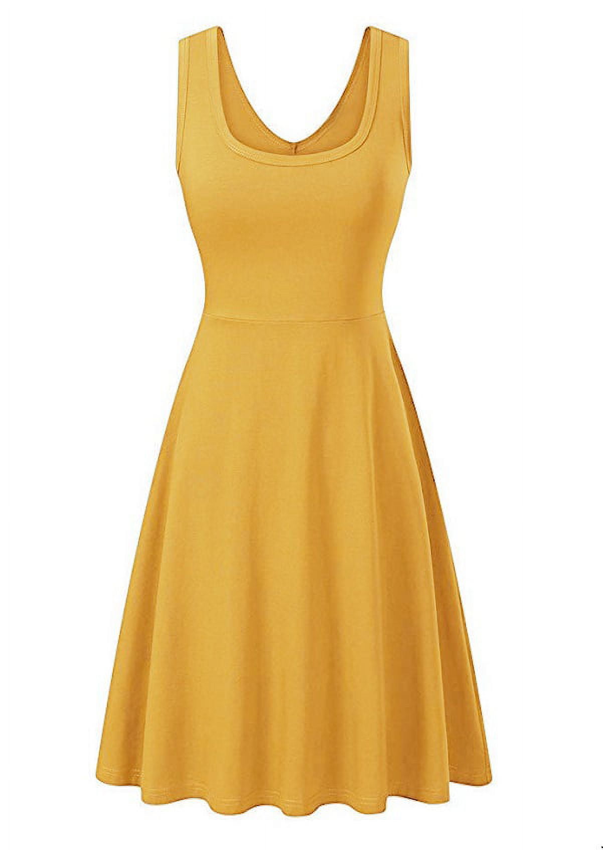 Haute Edition Women's Sleeveless Scoop Neck A-Line Skater Jersey Dress with  Plus - Walmart.com
