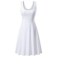 thumbnail image 1 of Haute Edition Women's Sleeveless Scoop Neck A-Line Skater Jersey Dress with Plus, 1 of 4