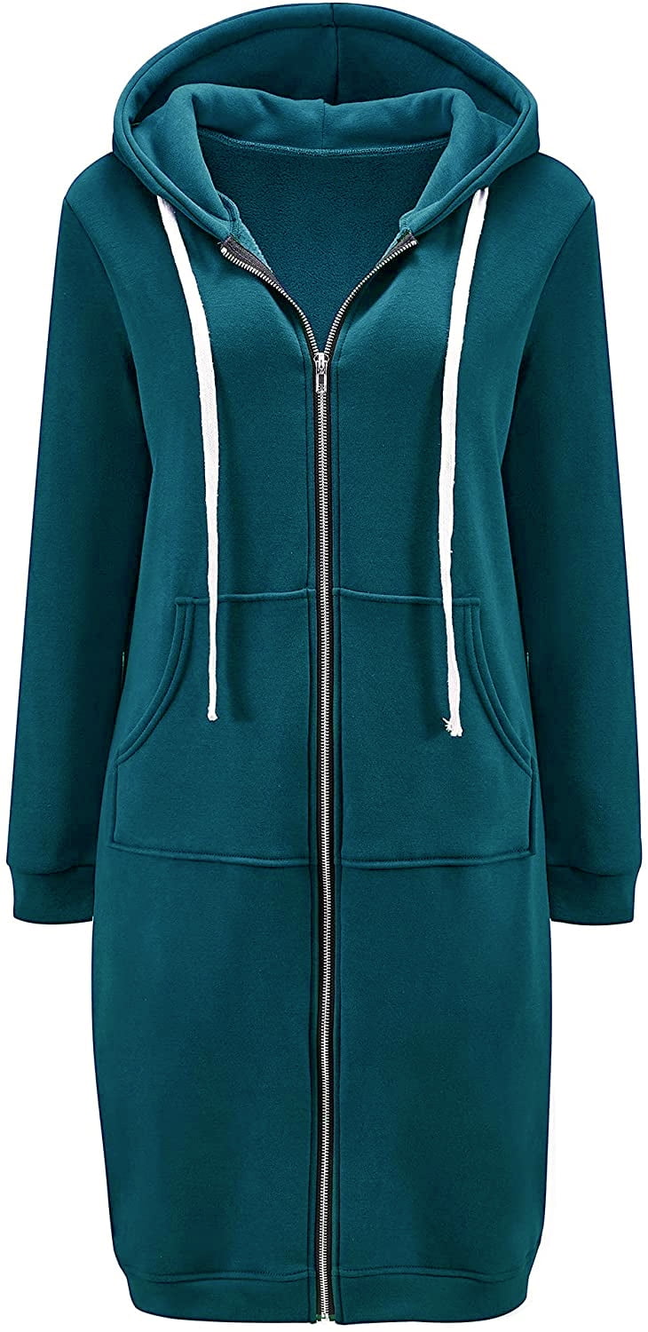 Tunic length cheap hoodie sweatshirt
