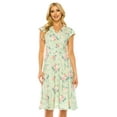 thumbnail image 1 of Haute Edition Women's V-Neck Skater Dress, 1 of 4