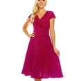 thumbnail image 1 of Haute Edition Women's V-Neck Skater Dress, 1 of 4