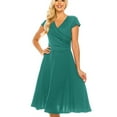 thumbnail image 1 of Haute Edition Women's V-Neck Skater Dress, 1 of 4
