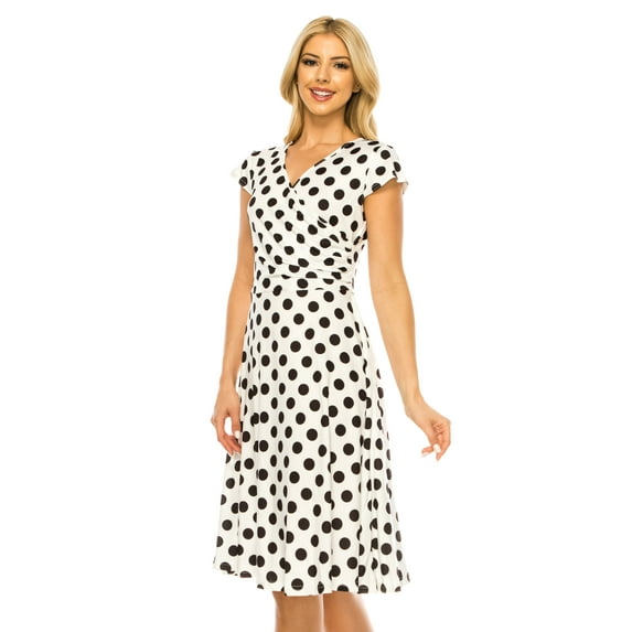 Haute Edition Women's V-Neck Skater Dress