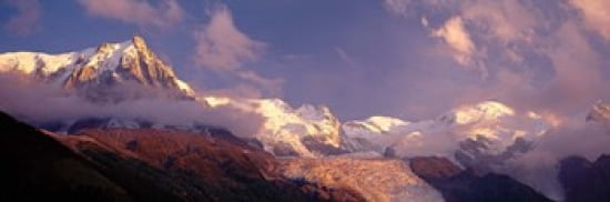 Haute-Savoie Mountains Mountain View Alps France Canvas Art - Panoramic Images (36 x 12)