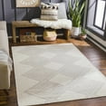 thumbnail image 1 of Hauteloom Aanislag Wool Living Room, Bedroom Area Rug - Bohemian, Transitional - Gray, Cream - 2' x 3', 1 of 8