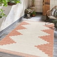 thumbnail image 1 of Hauteloom Ababuo Living Room, Bedroom Patio Outdoor Area Rug - Farmhouse - Rose Cream, Clay, Light Brown - 18" Sample, 1 of 10