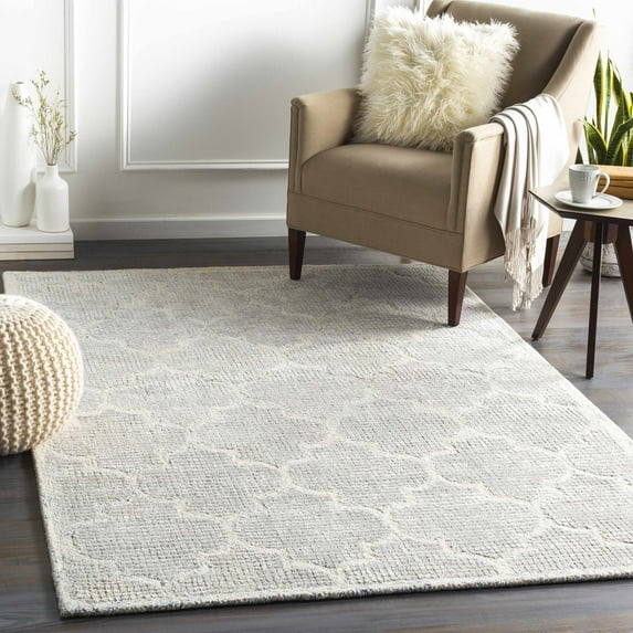 Hauteloom Abie Living Room, Bedroom Area Rug - Bohemian/Global - Beige, Blue - 9' x 12'