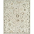 thumbnail image 1 of Hauteloom Adelle Boho Hand Tufted Natural Fiber Wool Area Rug - Traditional Floral Carpet for Living Room, Bedroom, Dining Room - Beige, Tan - 2' x 3', 1 of 2