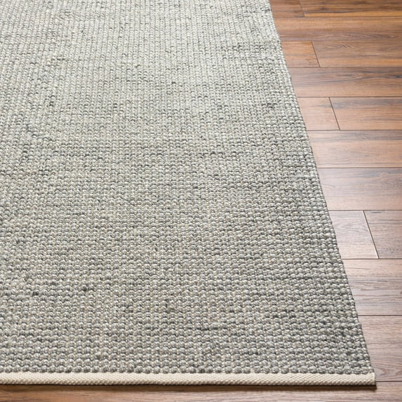 Hauteloom Aiman Recycled Material Living Room, Bedroom Area Rug - Contemporary - Light Gray, Multi Brown, Rose Cream - 2' x 3'