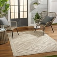 thumbnail image 1 of Hauteloom Aimee Living Room, Bedroom Patio Outdoor Area Rug - Brown - 2' x 3', 1 of 6