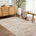 thumbnail image 1 of Hauteloom Aistys Machine Washable Damask Area Rug for Living Room, Bedroom - Outdoor Safe Area Rug for Patio, Porch - Farmhouse - Sage Green, Beige - 5'3" x 7'10" (5x7), 1 of 19