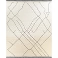 thumbnail image 1 of Hauteloom Alaca Wool Living Room, Bedroom Area Rug - Bohemian, Transitional - Cream, Black - 18" x 18" Sample, 1 of 8