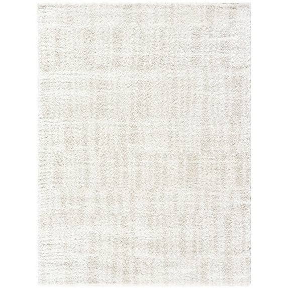 Hauteloom Alamea Living Room, Bedroom Area Rug - Contemporary - Plush Pile - Ivory, Peach - 18" x 18" Sample