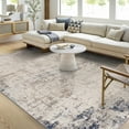 thumbnail image 1 of Hauteloom Alcove Living Room, Bedroom Area Rug - Contemporary - Navy, Gray, Ice Blue - 7'10" x 10', 1 of 16