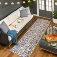 thumbnail image 1 of Hauteloom Alderbury Hallway, Kitchen Patio Outdoor Runner Rug - Contemporary - Black, Off White, Charcoal - 2'7" x 12', 1 of 15