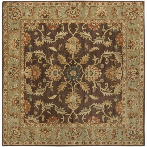 Hauteloom Alexander Wool Living Room, Bedroom Area Rug - Traditional - Beige, Brown, Red - 8'