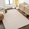 thumbnail image 1 of Hauteloom Alice Living Room, Bedroom Area Rug - Wool & Viscose - Bohemian Knot Pattern - Neutral Farmhouse Carpet -Texture - Beige, Cream, Off White, Ivory - 9' x 13', 1 of 9