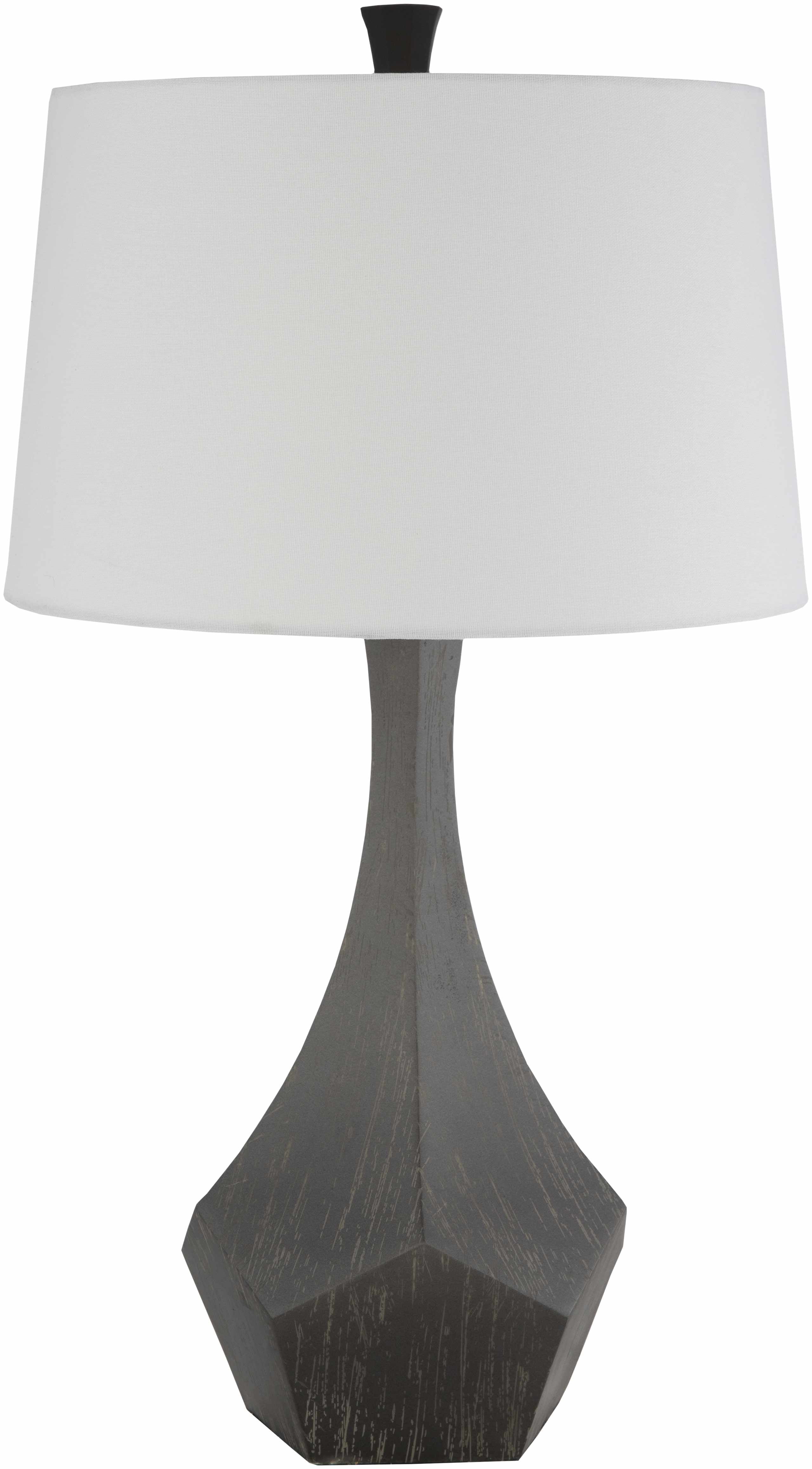 Aliceville 28" Black Resin Table Lamp with Off-White Shade
