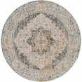 thumbnail image 1 of Hauteloom Alief Living Room, Bedroom Area Rug - Gray, Beige, Red - 5'3"-Round, 1 of 11