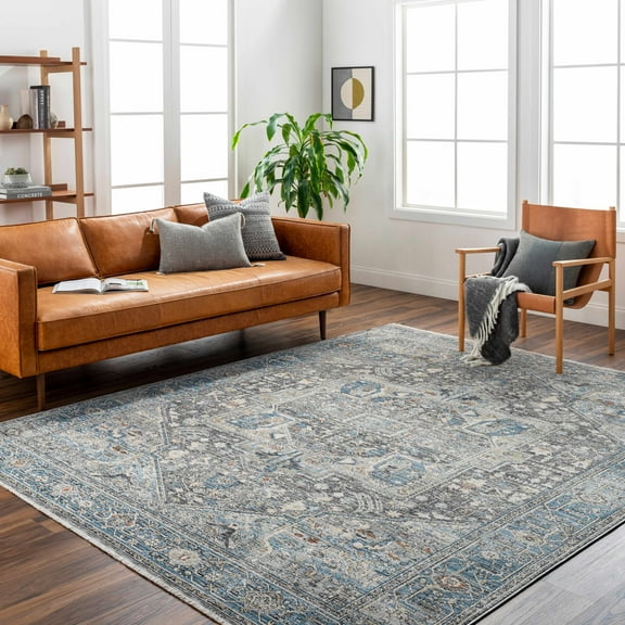 Hauteloom Alina Living Room, Bedroom Area Rug - Gray, Multi - 11'11" x 15'7"