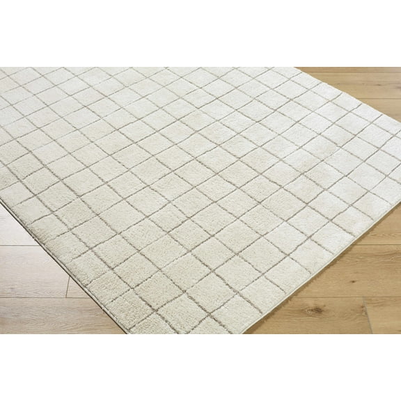Hauteloom Alison Hallway, Kitchen Runner Rug - Bohemian, Transitional - High Pile - Ivory, Taupe - 2'7" x 7'3"