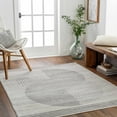 thumbnail image 1 of Hauteloom Amar Living Room, Bedroom Area Rug - Modern - Gray - 6'7"-Round, 1 of 9