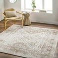 thumbnail image 1 of Hauteloom Ameya Living Room, Bedroom Area Rug - Traditional - Cream, Light Brown, Dark Brown - 6'7" Square, 1 of 9