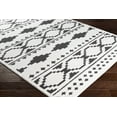 thumbnail image 1 of Hauteloom Amoret Living Room, Bedroom Area Rug - Bohemian, Transitional - High Pile - Black, White, Charcoal - 18" Sample, 1 of 14