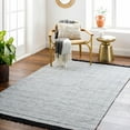 thumbnail image 1 of Hauteloom Anane Recycled Material Living Room, Bedroom Area Rug - Traditional, Transitional - Black, Light Slate, Medium Gray - 6' x 9', 1 of 8