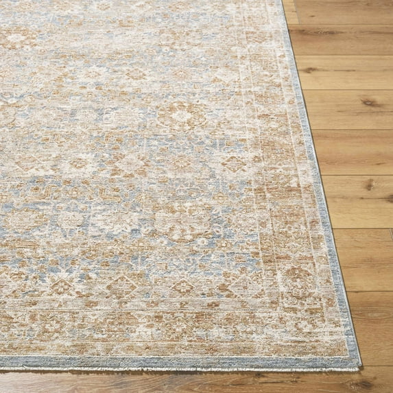 Hauteloom Andres Hallway, Kitchen Runner Rug - Traditional - Cream, Tan, Sage - 2'7" x 10'