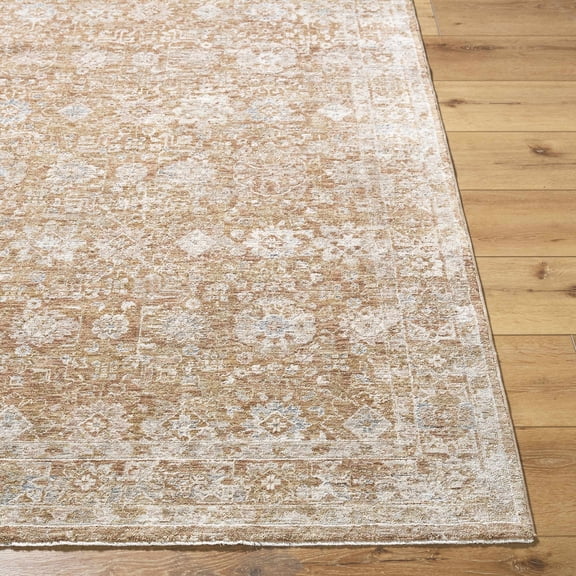 Hauteloom Andres Living Room, Bedroom Area Rug - Traditional - Cream, Blue, Tan - 12' x 15'