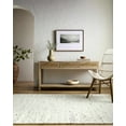 thumbnail image 1 of Hauteloom Andrey Boho Hand Woven Natural Fiber Wool Area Rug - Farmhouse Solid Color Carpet for Living Room, Bedroom, Dining Room - Beige, Light Brown - 2' x 3', 1 of 6