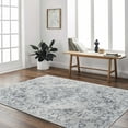 thumbnail image 1 of Hauteloom Ankti Living Room, Bedroom Machine Washable Area Rug - Blue, Ivory, Gray - 5'3" x 7', 1 of 9
