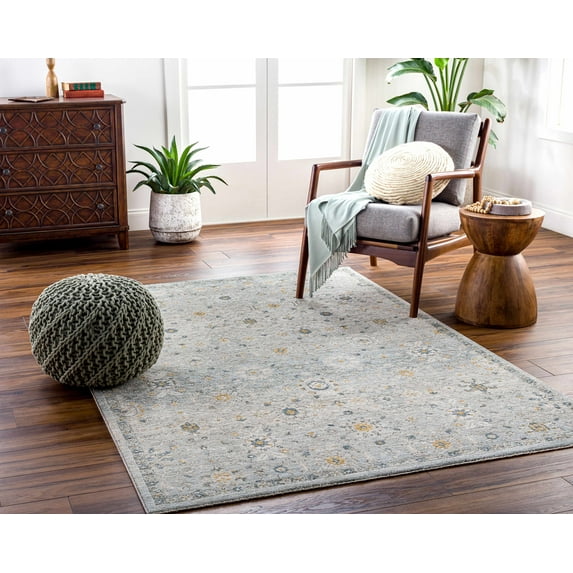Hauteloom Annie Living Room, Bedroom Area Rug - Traditional - Taupe, Dusty Sage, Off White - 10' x 13'11"