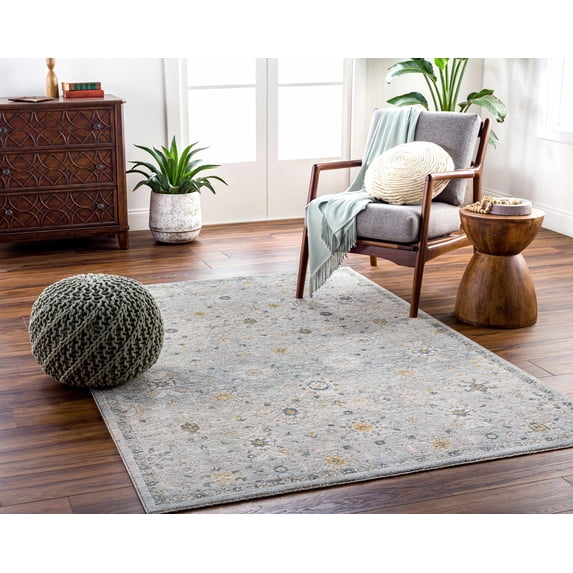 Hauteloom Annie Living Room, Bedroom Area Rug - Traditional - Taupe, Dusty Sage, Off White - 12' x 15'
