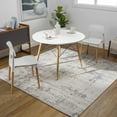 thumbnail image 1 of Hauteloom Apison Living Room, Bedroom Area Rug - Contemporary - Silver Gray, Gray, Ivory - 6'7" Square, 1 of 17