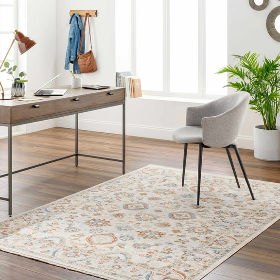 Hauteloom Araya Living Room, Bedroom Area Rug - Beige, Blue, Brown - 11'11" x 15'7"
