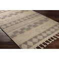 thumbnail image 1 of Hauteloom Ardee Jute Living Room, Bedroom Area Rug - Bohemian, Transitional - Tan, Gray - 5' x 7'6", 1 of 9