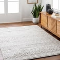 thumbnail image 1 of Hauteloom Arezo Recycled Material Living Room, Bedroom Area Rug - Contemporary - Light Gray, Nutmeg, Cloud Gray - 5' x 7'6", 1 of 10