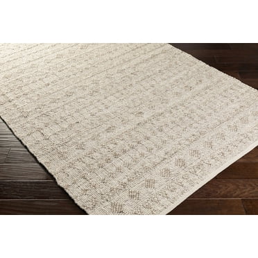 Hauteloom Argonne Living Room, Bedroom Area Rug - Contemporary - Silver Gray, White - 8' x 10'
