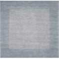 thumbnail image 1 of Hauteloom Arkabutla Wool Living Room, Bedroom Area Rug - Contemporary - High Pile - Medium Gray, Ice Blue - 8' Square, 1 of 14