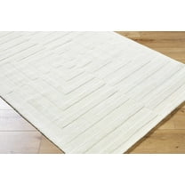 Hauteloom Armina Wool Living Room, Bedroom Area Rug - Contemporary - Cream - 2' x 3'