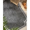 thumbnail image 1 of Hauteloom Arnola Living Room, Bedroom Patio Outdoor Area Rug - Traditional - Black, Cream - 6'7" x 9', 1 of 6